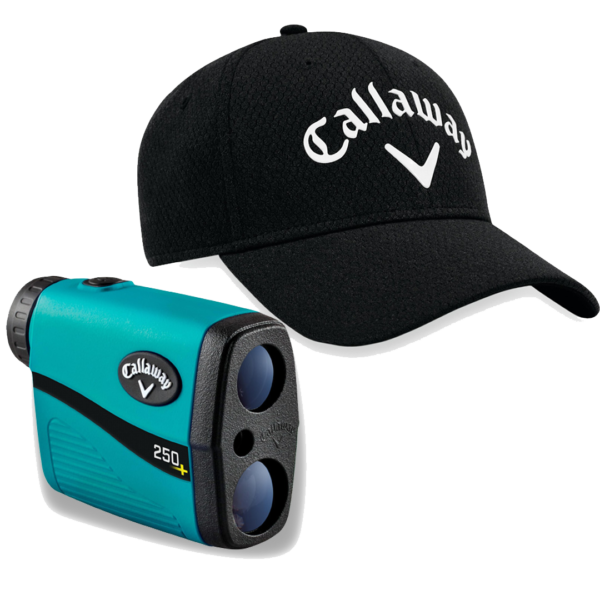 Performance Structured Adjustable Hat (Black) & 250+ Laser Rangefinder by Callaway