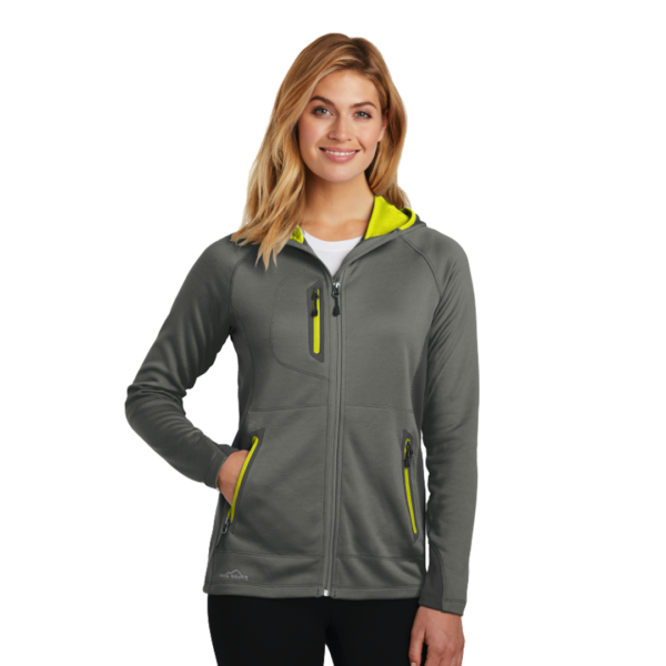 Ladies Sport Hooded Full-Zip Fleece Jacket by Eddie Bauer - Image 3