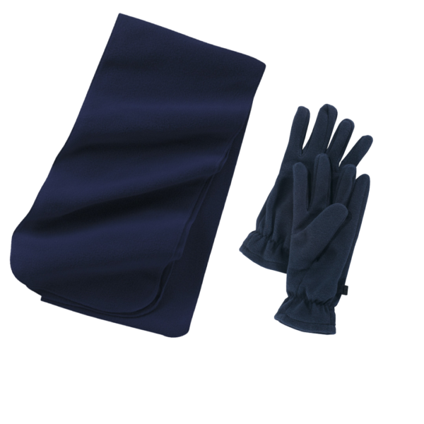 Extra Long Fleece Scarf and Fleece Gloves by Port Authority - Image 2
