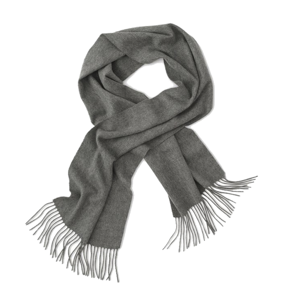 Cashmere Woven Scarf - Gray w/ Dust Bag by Cashmere Counter